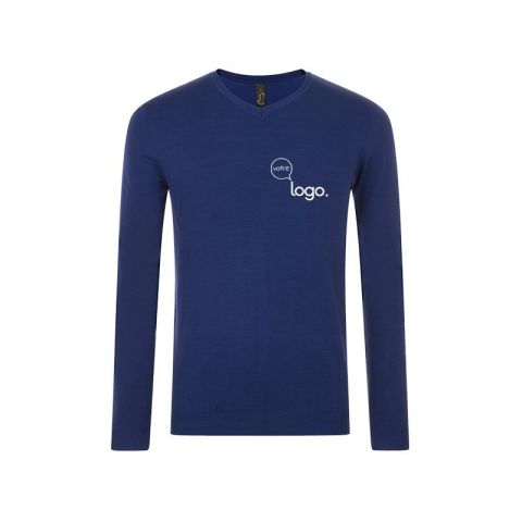 Pull col V homme personnalisé GLORY