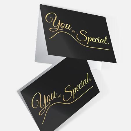 Carte de voeux à personnaliser finition deluxe