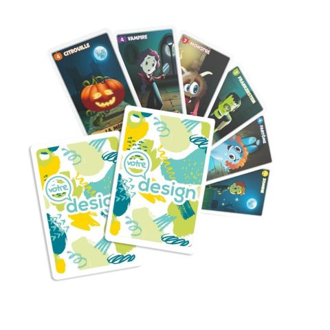 7 familles halloween 44 cartes publicitaire