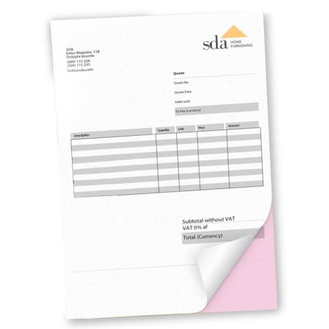 Liasses autocopiantes personnalisables – pour bons, factures et reçus