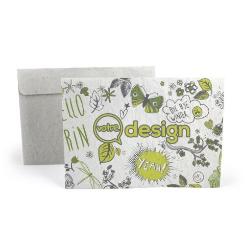 enveloppe en papier personnalisée graines moyenne