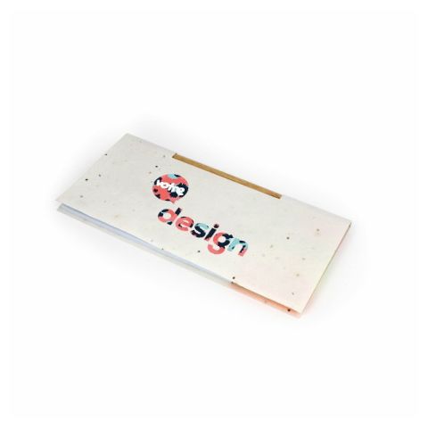 Grand bloc-note personnalisé papier graines