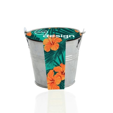 kit de plantation pot zinc 13 cm personnalisé