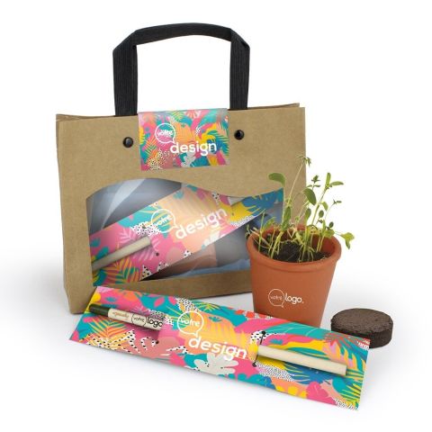 Kit publicitaire avec pot à graines