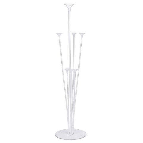 Arbre a ballons avec 7 supports blanc de 75cm