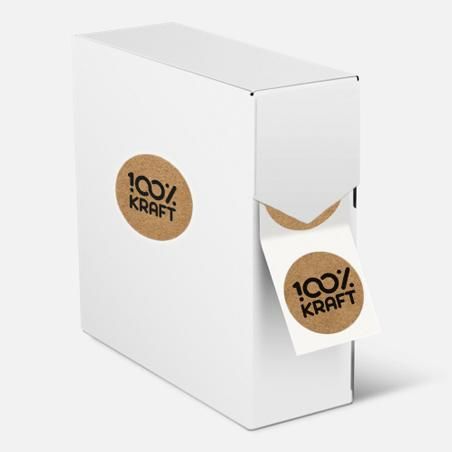 Etiquettes kraft personnalisées en rouleau