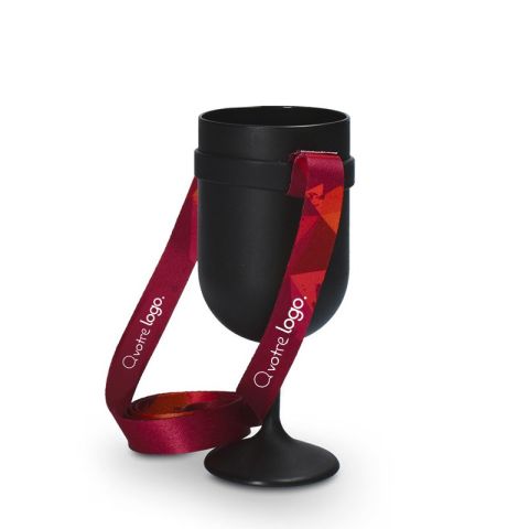 Porte gobelet publicitaire verre à vin