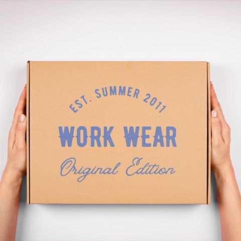 Boîte d'expédition a rabat personnalisée