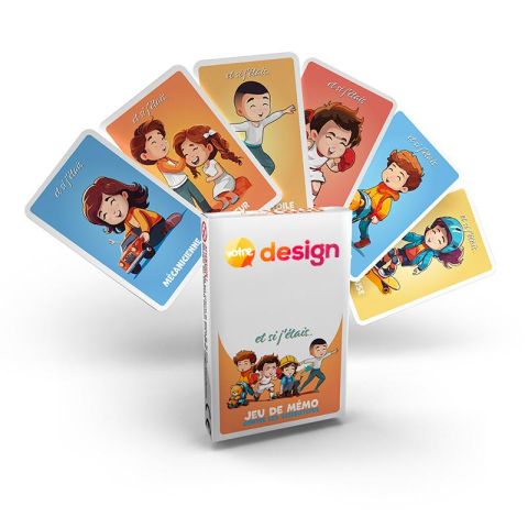 Jeu de memo 33 cartes avec etui publicitaire  - Labyrinthe