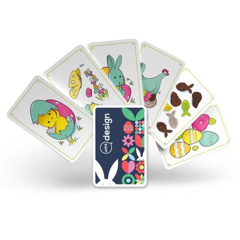 Jeu de memo 33 cartes personnalisé - paques