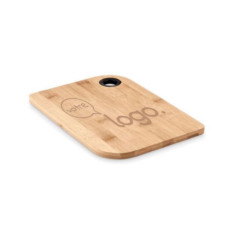 Planche à découper publicitaire en bambou BAYBA CLEAN