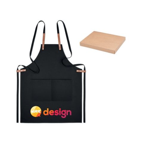 Tablier personnalisé coton orga. 340 gr/m². NAGPUR COLOUR