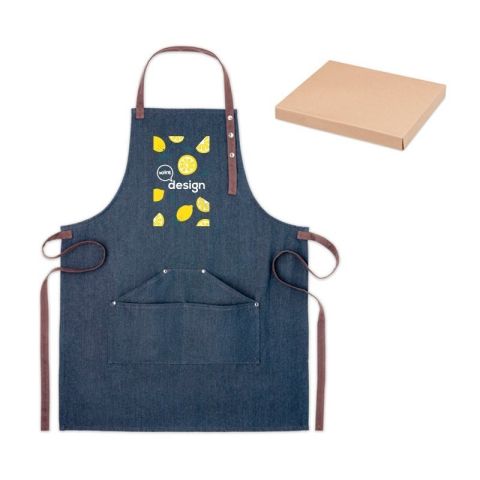 Tablier publicitaire en denim 240 gr/m² DENIPUR