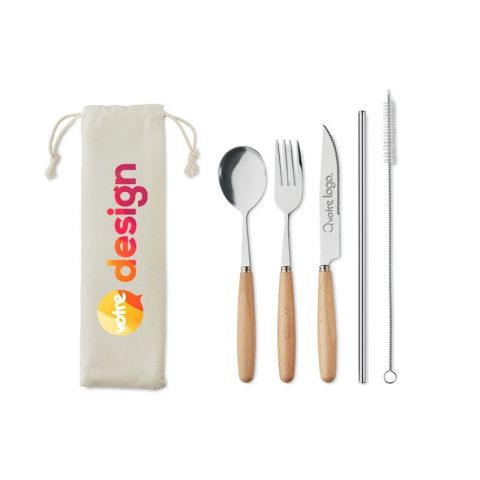 Couverts personnalisés en acier inoxydable CUSTA SET