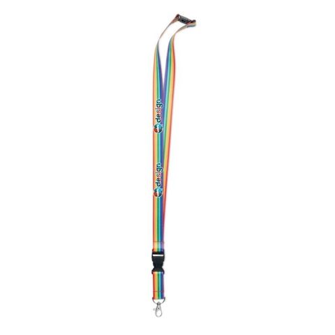 Lanyard en RPET personnalisé arc-en-ciel BOWYARD