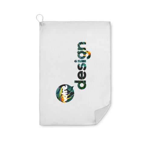 Serviette de golf personnalisée en RPET TOWGO