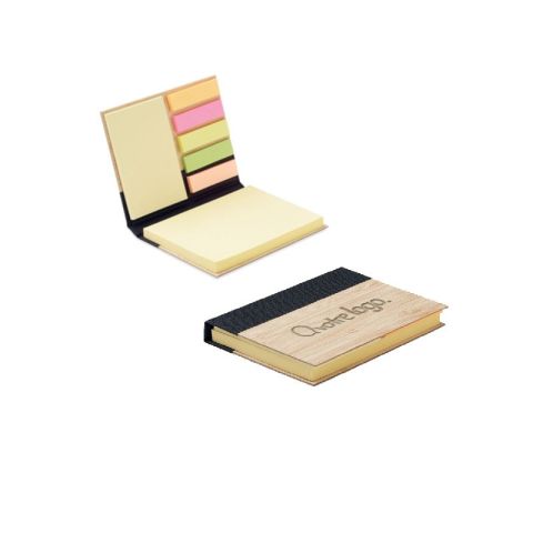 Notes adhésives housse en bambou publicitaire VISIONBAM