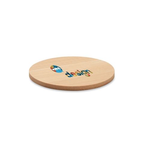 Sous-verre rond publicitaire en bambou BAYIN