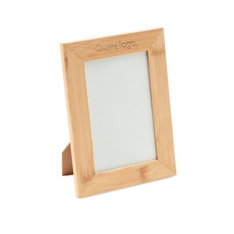 Cadre photo publicitaire en bambou GAZO