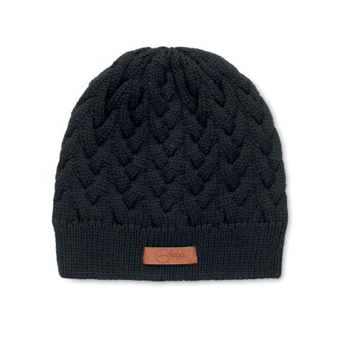 Bonnet personnalisé tricoté en RPET KATMAI