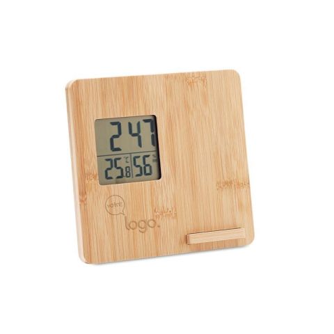 Station météo personnalisée en bambou FERREL