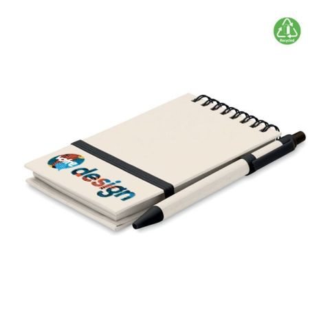 Carnet en carton de lait recyclé personnalisé - MITO SET