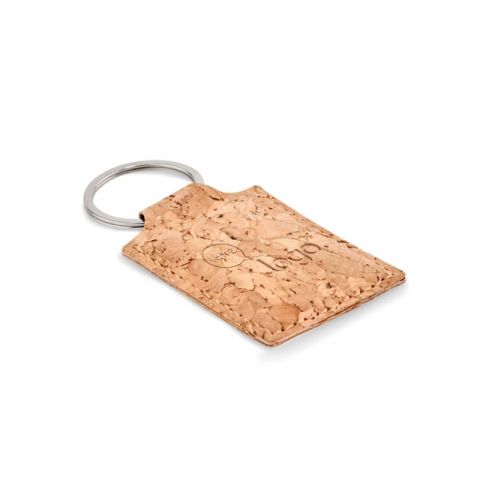 Porte-clés rectangulaire liège publicitaire - CONCON