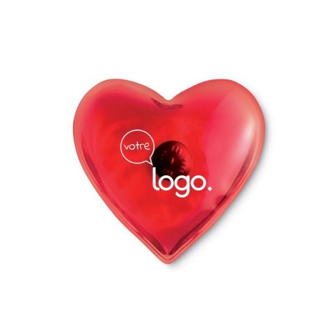 Chaufferette en forme de cœur publicitaire WACO