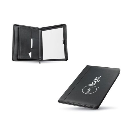 Conférencier A4 cuir reconst. publicitaire CONFERENCE