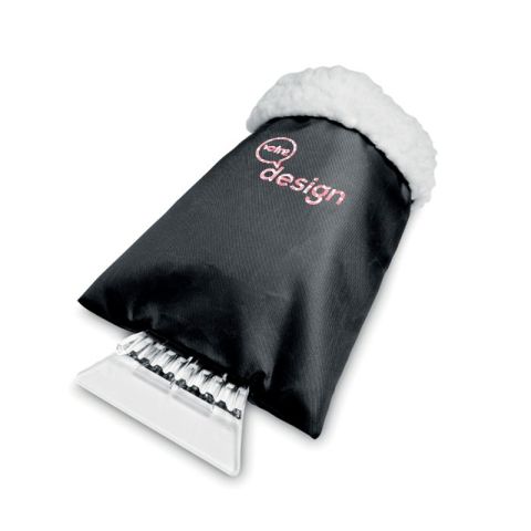 Grattoir à glace publicitaire avec gant WARMIX