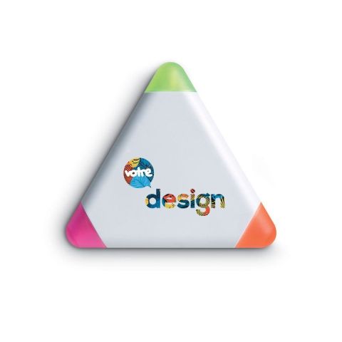 Surligneur personnalisé 3 coul.triangulaire TRIANGULO