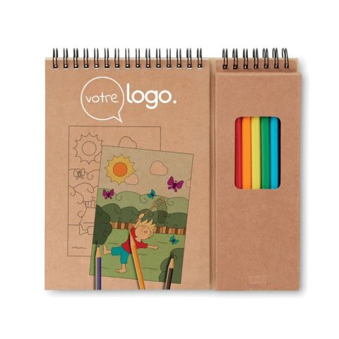 Set de coloriage publicitaire avec bloc COLOPAD