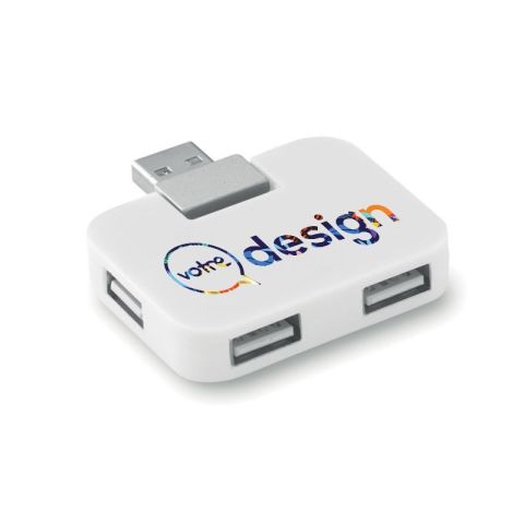 Hub 4 ports publicitaire USB SQUARE
