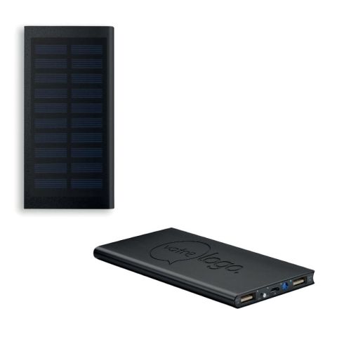 Powerbank solaire publicitaire 8000mAh SOLAR POWERFLAT
