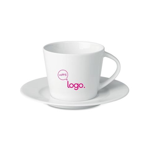 Tasse et soucoupe publicitaire Cappuccino PARIS