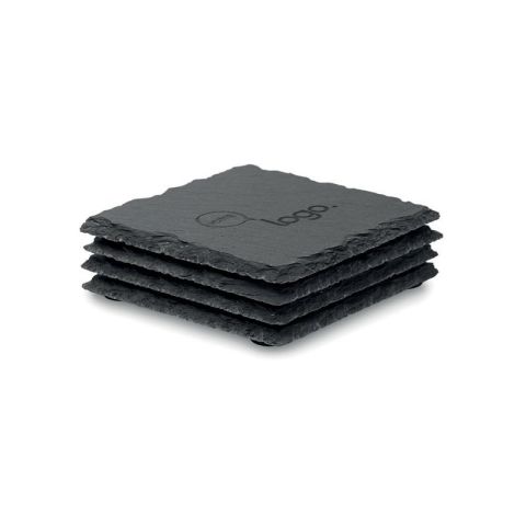 Sous-verres publicitaire en ardoise SLATE4