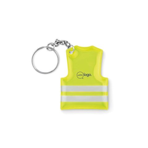 Porte-clés personnalisé gilet de sécurité VISIBLE RING