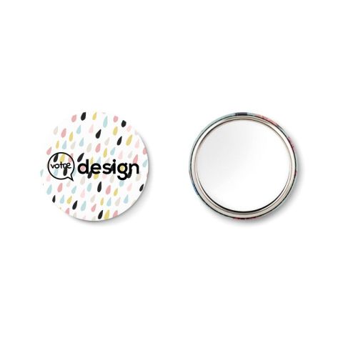 Miroir compact en métal personnalisé