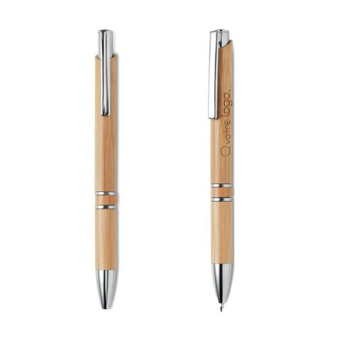 Stylo à bille publicitaire en bambou BERN BAMBOO