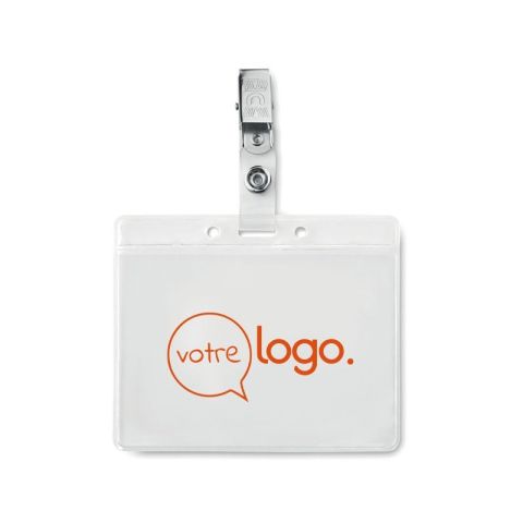 Porte badge publicitaire en PVC CLIPBADGE