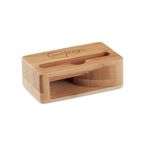 Support de téléphone publicitaire en bambou CARACOL