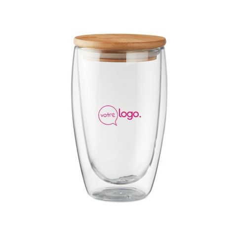 Verre personnalisé double paroi 450 ml TIRANA LARGE