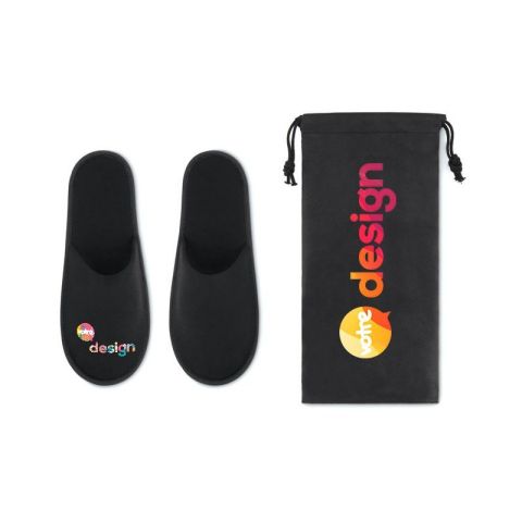 Paire de pantoufles & pochette personnalisé FLIP FLAP