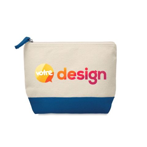 Trousse en coton bicolore personnalisée KLEUREN