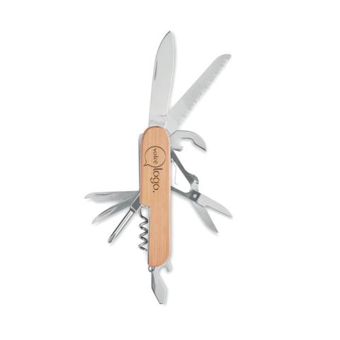 Couteau multi outils personnalisé en bambou - LUCY LUX