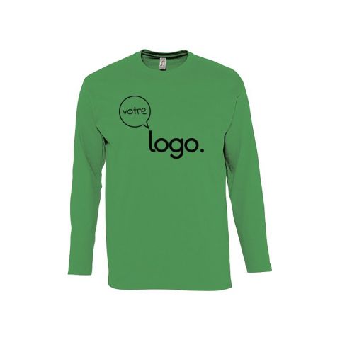 Tee-shirt homme col rond manches longues personnalisé - MONARCH