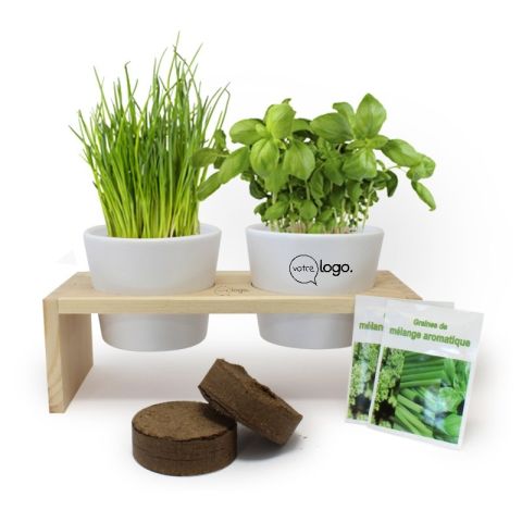 Plateau duo aromatique publicitaire