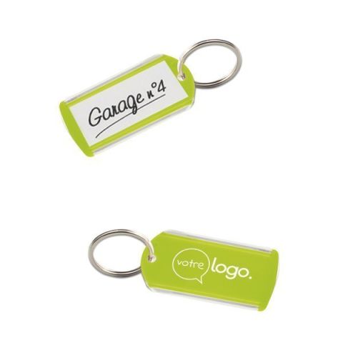 Porte-clés porte étiquette publicitaire