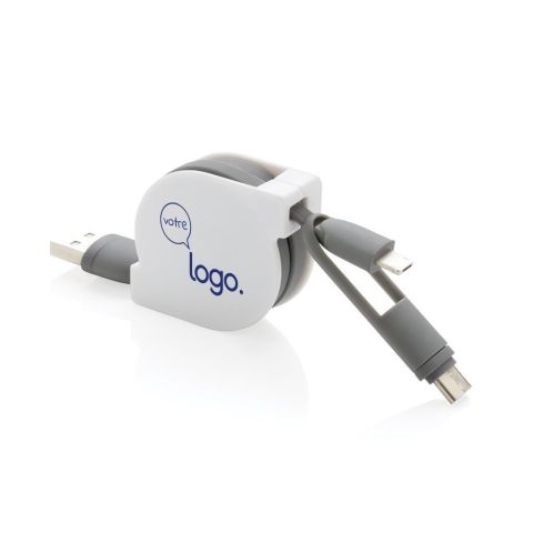 Câble rétractable personnalisé 3 en 1