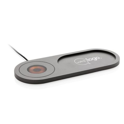 Vide poche publicitaire avec chargeur à induction 10W Encore